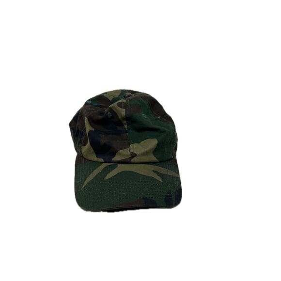 Green Khaki Camo Adjustable Baseball Cap - Picture 1 of 6